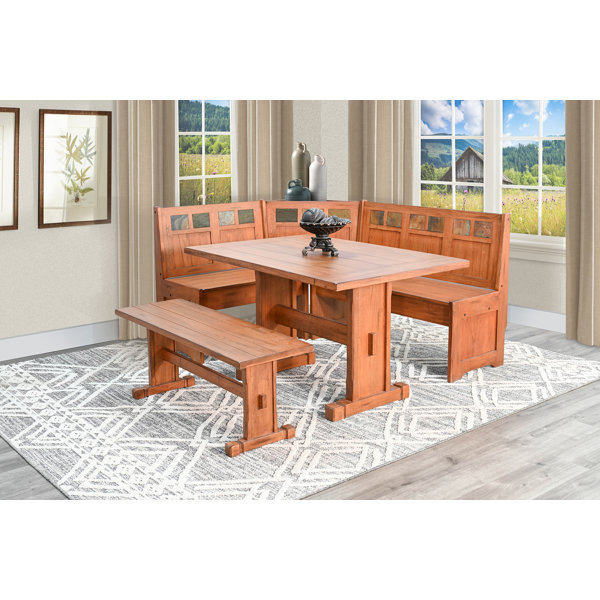 Desouza 3 piece best sale breakfast nook dining set